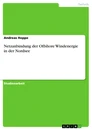 Title: Netzanbindung der Offshore Windenergie in der Nordsee