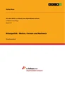 Titre: Bilanzpolitik - Motive, Formen und Nachweis