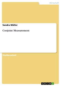 Título: Conjoint Measurement