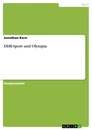 Title: DDR-Sport und Olympia