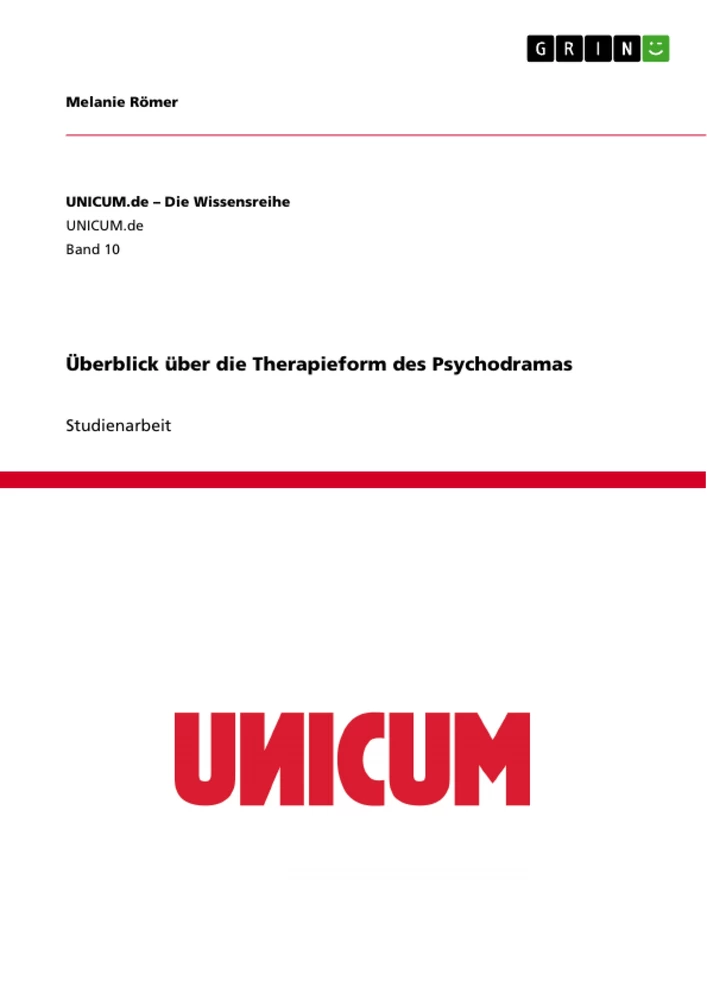 Title: Überblick über die Therapieform des Psychodramas