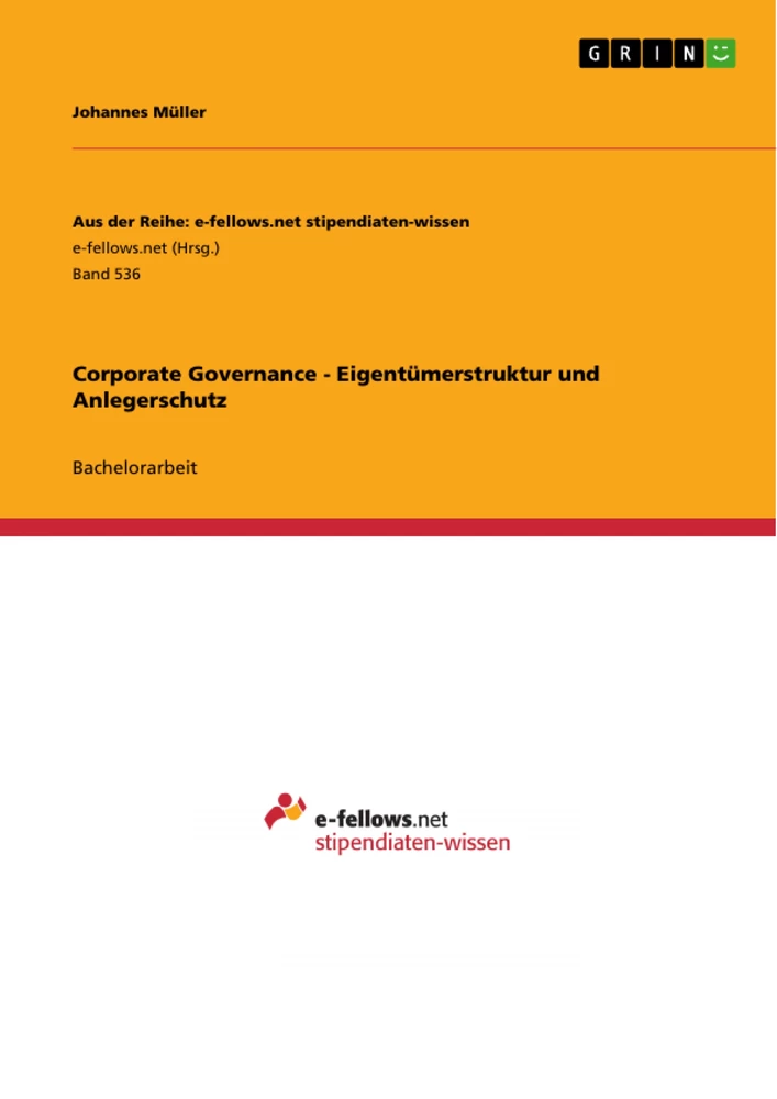 Title: Corporate Governance - Eigentümerstruktur und Anlegerschutz