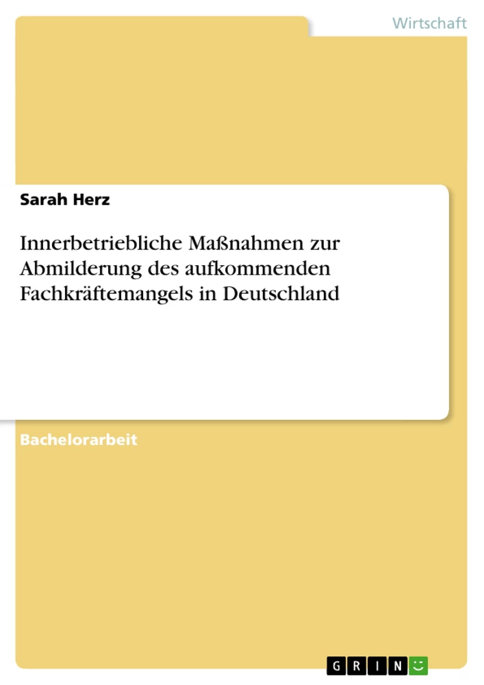 Titel: Innerbetriebliche Maßnahmen zur Abmilderung des aufkommenden Fachkräftemangels in Deutschland