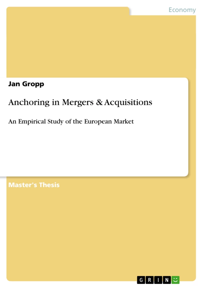 Titel: Anchoring in Mergers & Acquisitions