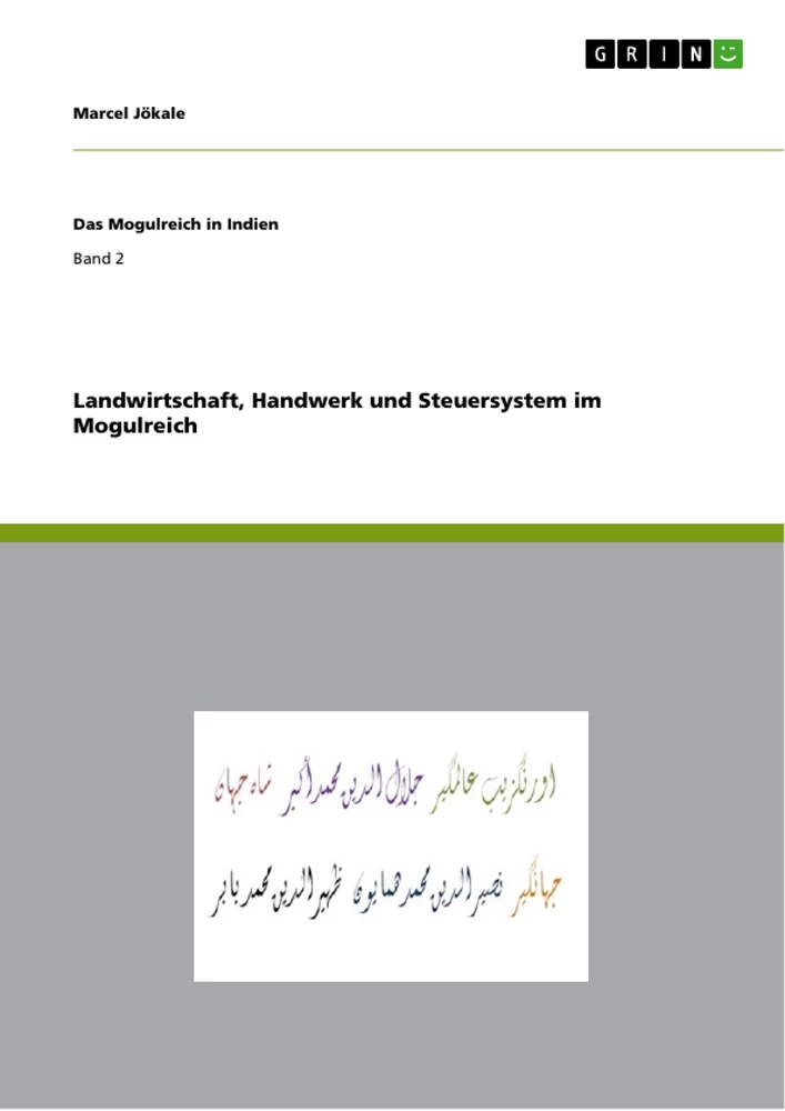 Titel: Landwirtschaft, Handwerk und Steuersystem im Mogulreich