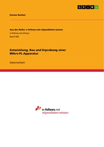 Titre: Entwicklung, Bau und Erprobung einer Mikro-PL-Apparatur