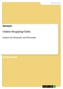 Title: Online-Shopping-Clubs