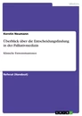 Titel: Überblick über die Entscheidungsfindung in der Palliativmedizin