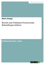 Titre: Bericht zum Praktikum Psychosoziale Behandlungsverfahren