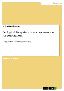 Title: Ecological Footprint as a management tool for corporations