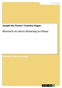 Title: Research on micro financing in Ghana