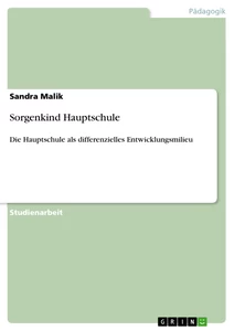 Titre: Sorgenkind Hauptschule