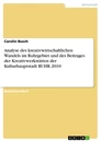 Titre: Analyse des kreativwirtschaftlichen Wandels im Ruhrgebiet und des Beitrages der Kreativwerkstätten der Kulturhauptstadt RUHR.2010