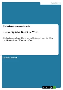 Titre: Die königliche Kunst zu Wien