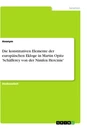 Title: Die konstitutiven Elemente der europäischen Ekloge in Martin Opitz 'Schäfferey von der Nimfen Hercinie'