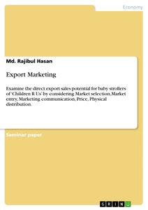 Titre: Export Marketing 