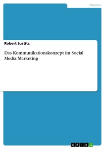 Titel: Das Kommunikationskonzept im Social Media Marketing