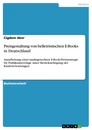 Title: Preisgestaltung von belletristischen E-Books in Deutschland