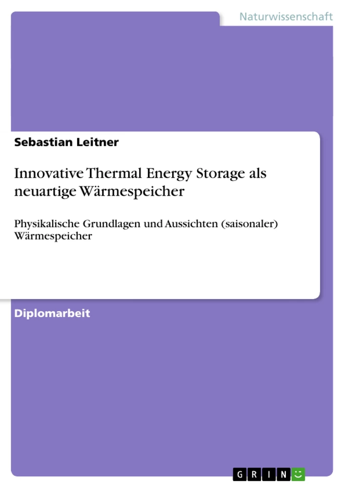 Titel: Innovative Thermal Energy Storage als neuartige Wärmespeicher