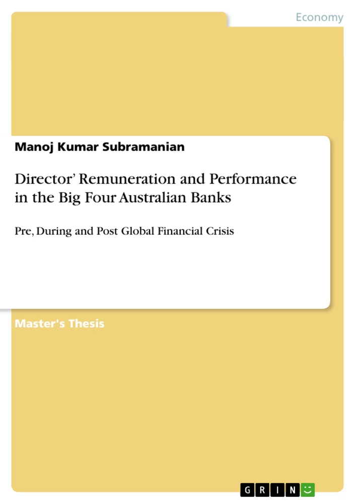 Titel: Director’ Remuneration and Performance in the Big Four Australian Banks