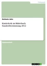 Título: Kinderlyrik im Bilderbuch. Standortbestimmung 2012