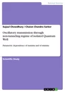 Titel: Oscillatory transmission through non-tunneling regime of isolated Quantum Well