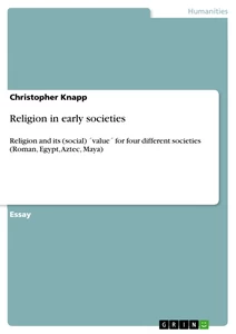 Titel: Religion in early societies
