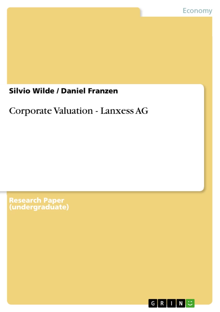 Titel: Corporate Valuation - Lanxess AG