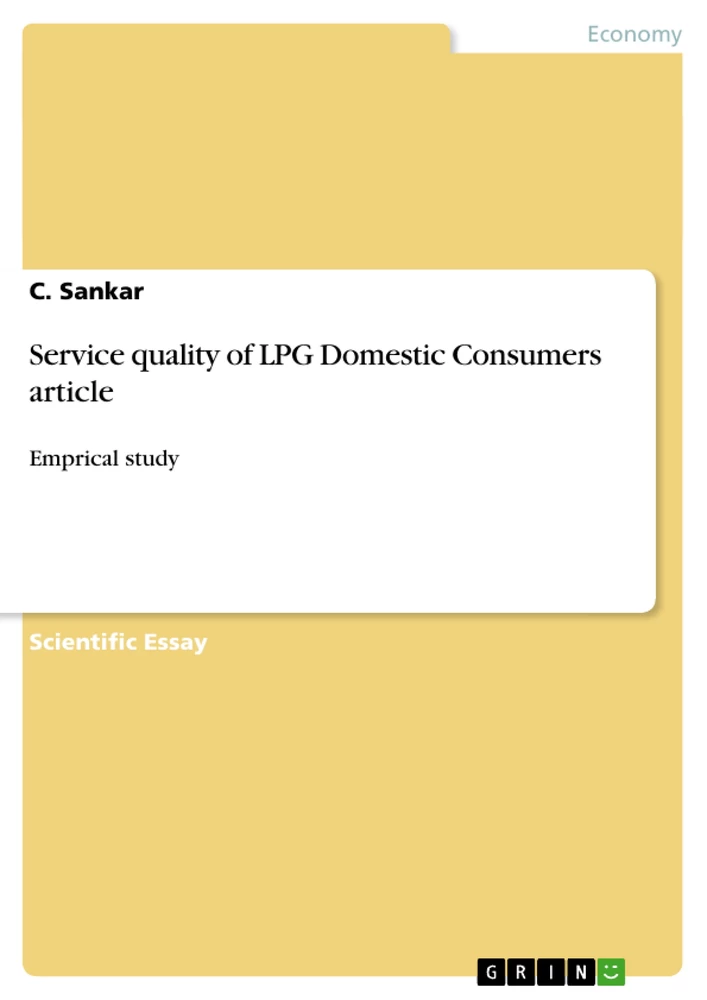 Titel: Service quality of LPG Domestic Consumers article