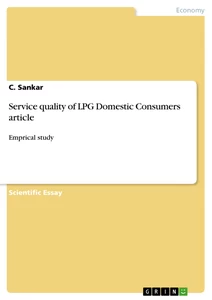 Title: Service quality of LPG Domestic Consumers article