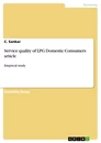 Titre: Service quality of LPG Domestic Consumers article