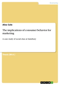 Title: The implications of consumer behavior for marketing