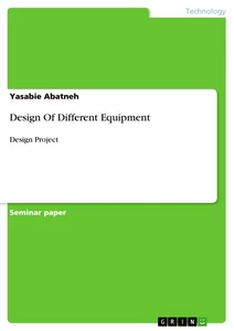 Title: Design Of Different Equipment