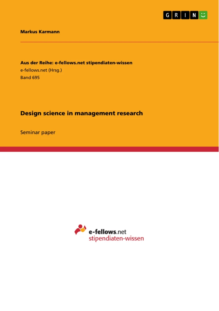 Title: Design science in management research