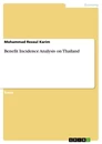 Titel: Benefit Incidence Analysis on Thailand