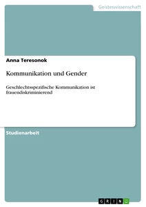 Title: Kommunikation und Gender