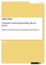 Titre: Corporate Social Responsibility: Ben & Jerry's