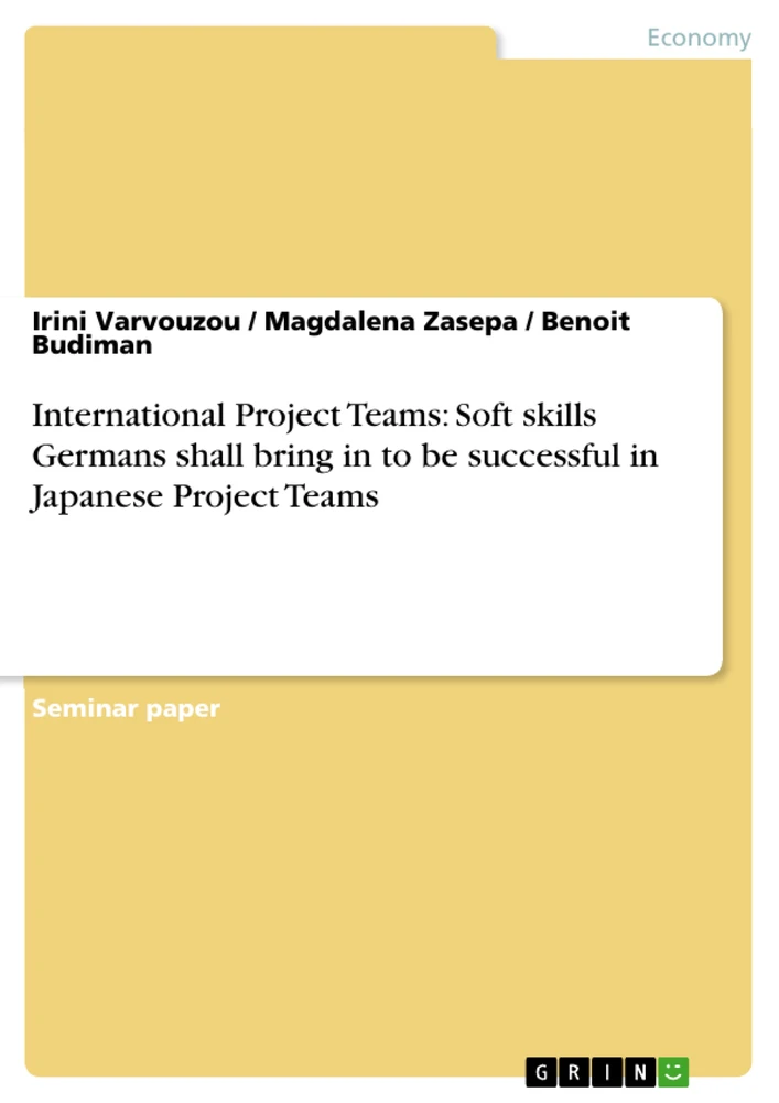 Title: International Project Teams: Soft skills Germans shall bring in to be successful in Japanese Project Teams