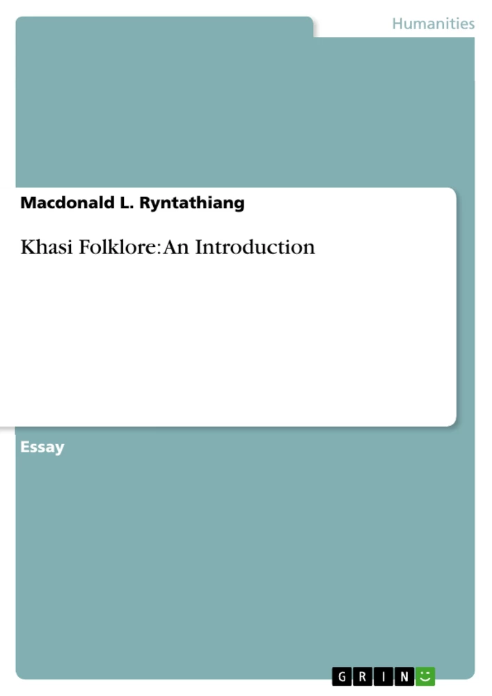 Titel: Khasi Folklore: An Introduction