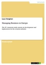 Title: Managing Business in Europe