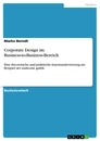 Titre: Corporate Design im Business-to-Business-Bereich