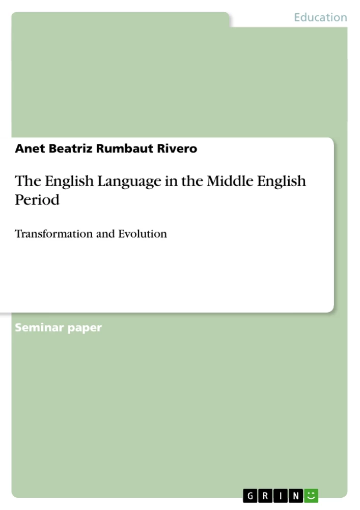 Título: The English Language in the Middle English Period