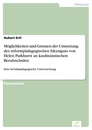 Titel: Möglichkeiten und Grenzen der Umsetzung des reformpädagogischen Ideenguts von Helen Parkhurst an kaufmännischen Berufsschulen