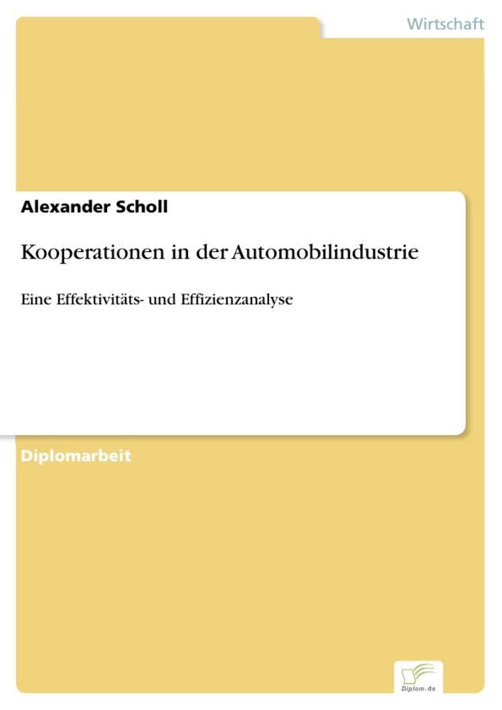 Titel: Kooperationen in der Automobilindustrie