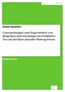 Titel: Untersuchungen zum Tragverhalten von Baugruben und Gründungen im Frankfurter Ton auf der Basis aktueller Meßergebnisse