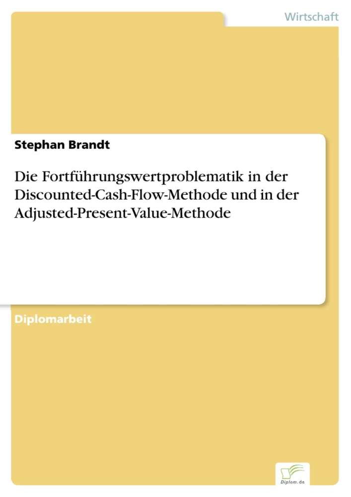 Titel: Die Fortführungswertproblematik in der Discounted-Cash-Flow-Methode und in der Adjusted-Present-Value-Methode
