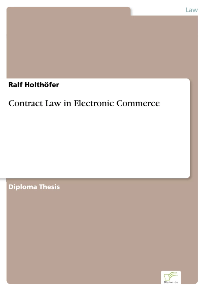 Titel: Contract Law in Electronic Commerce
