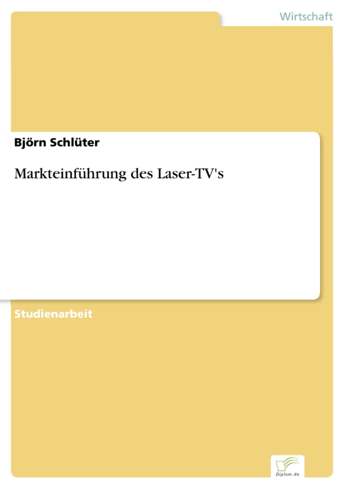 Titel: Markteinführung des Laser-TV's