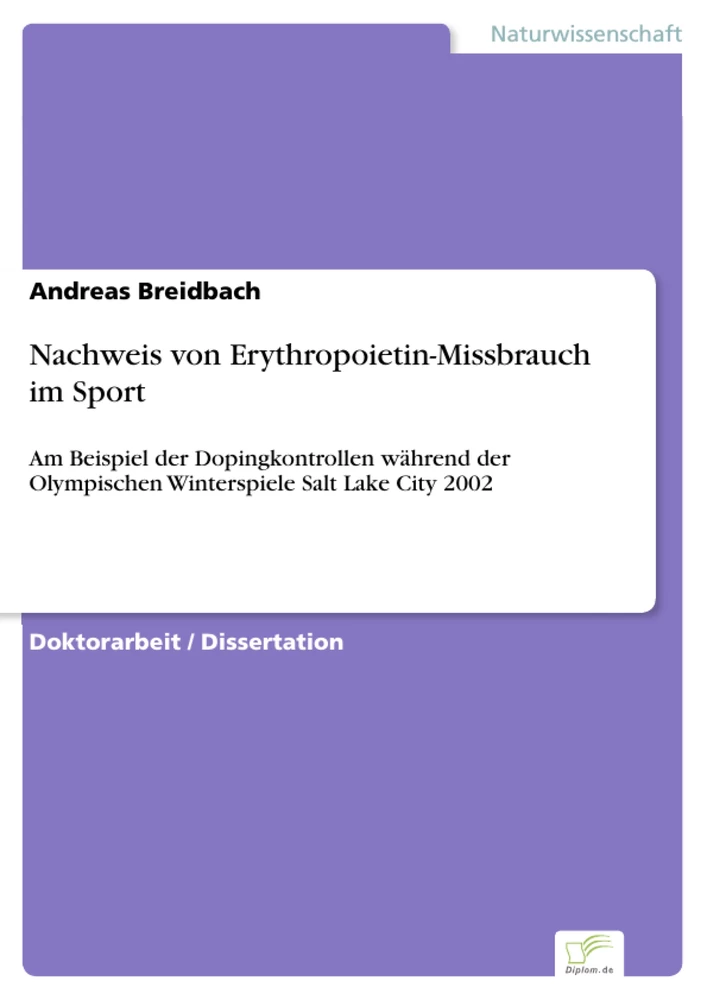 Titel: Nachweis von Erythropoietin-Missbrauch im Sport