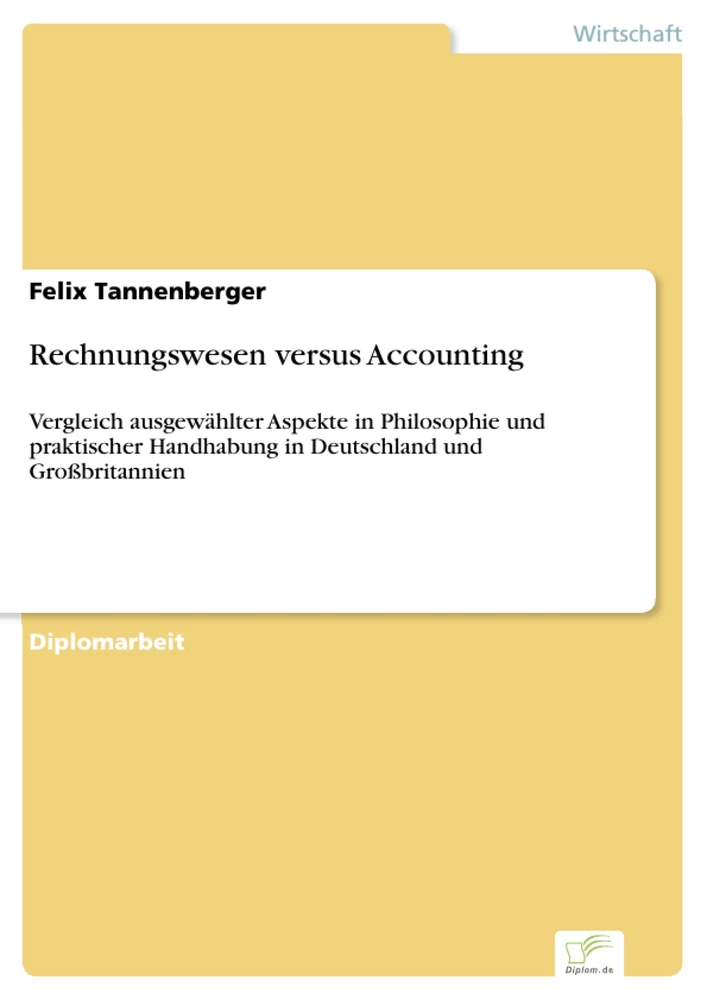 Titel: Rechnungswesen versus Accounting